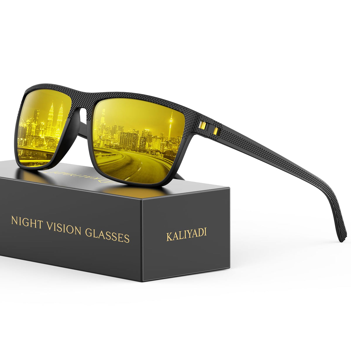 KALIYADI Polarized Sunglasses for Men, Lightweight Sun Glasses with UV Protection for Driving Fishing Golf