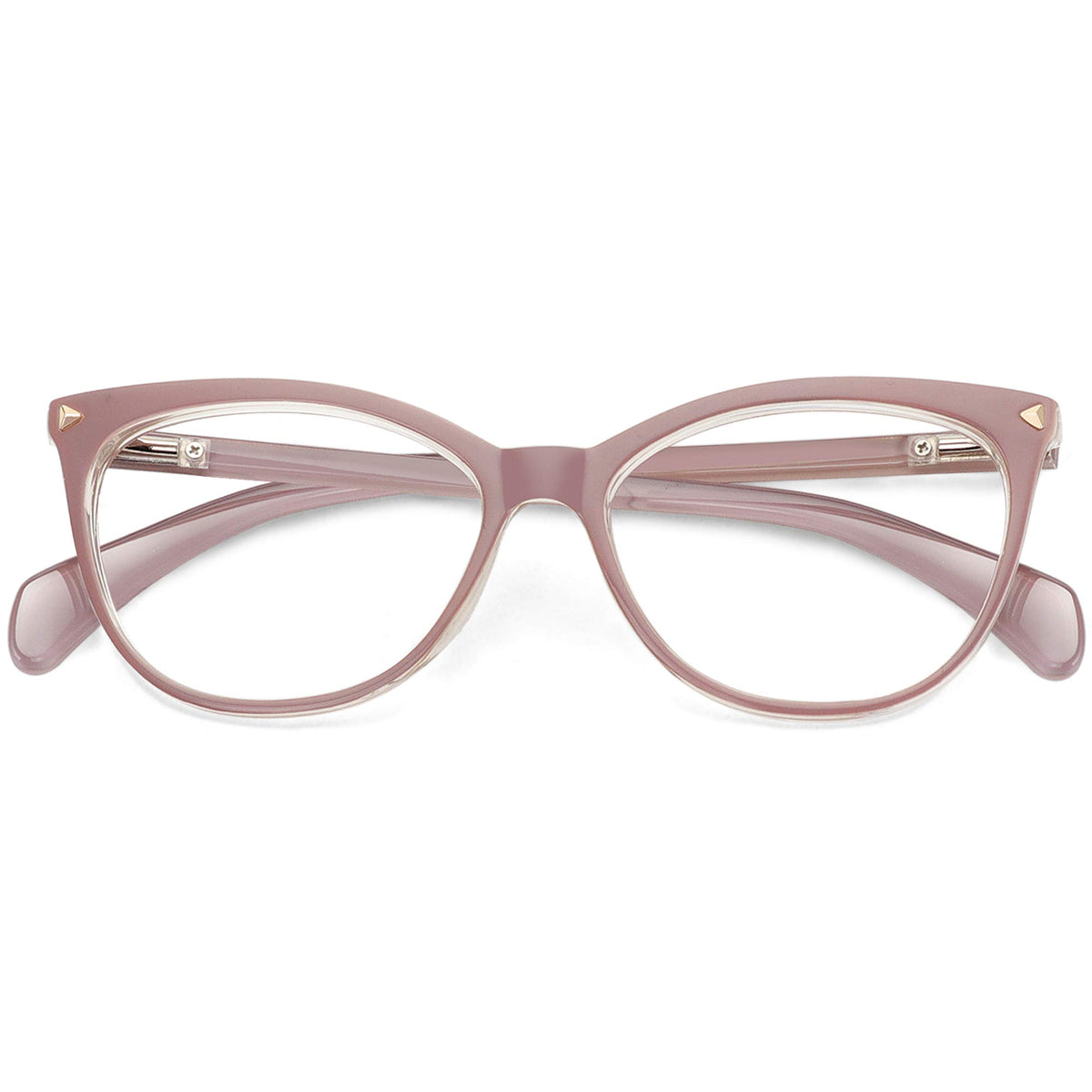 MEETSUN Non Prescription Glasses Frames For Women，Retro Cateye Fake Eyeglasses HD Clear Lens