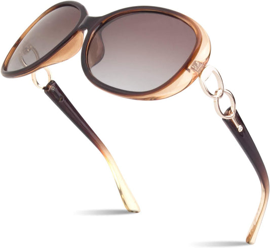 Sunier Sunglasses Womens Polarized, Trendy Oversized Big UV400 Sun Glasses