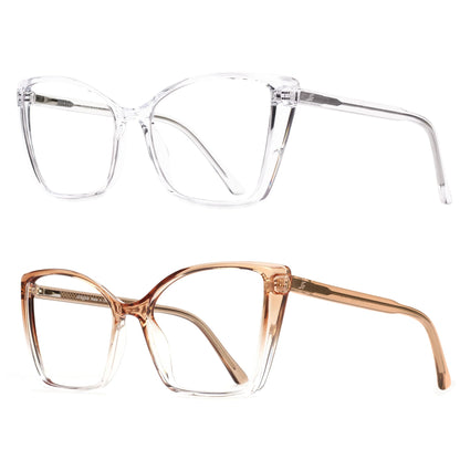 Oversized Cat Eye Blue Light Blocking Glasses for Women