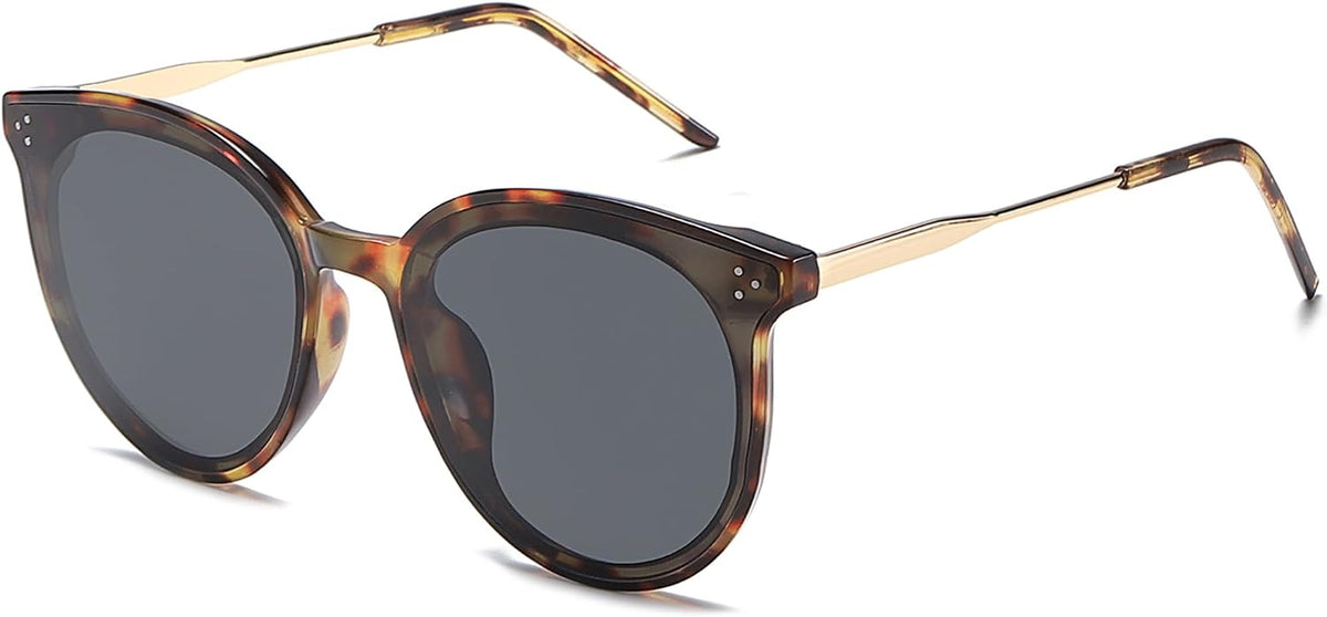 SOJOS Classic Trendy Round Sunglasses Womens Mens UV400 Vacation Sunnies SJ2068