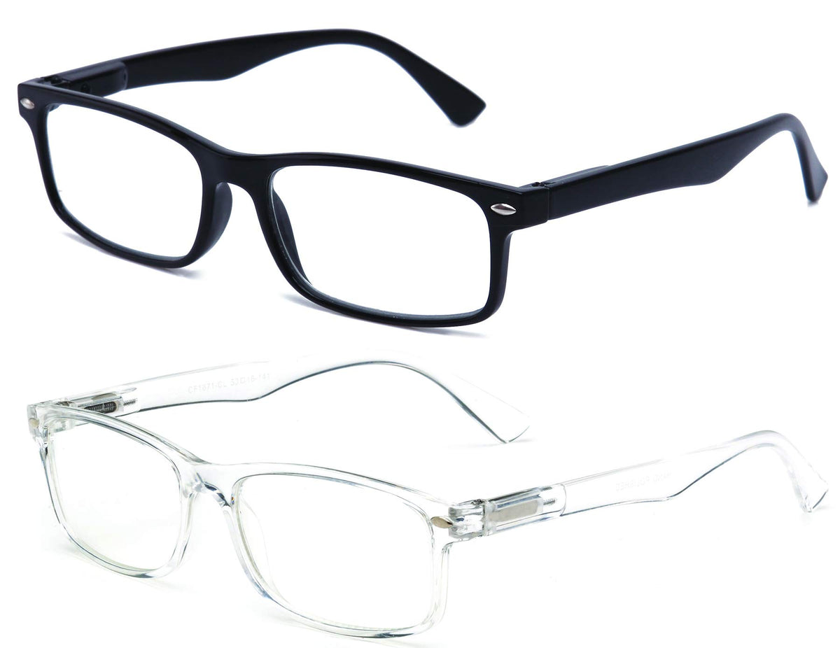 Newbee Fashion-Clear Lense Glasses Men Women Fashion Clear Lens Glasses Frame Non Prescription Rectangular Frame