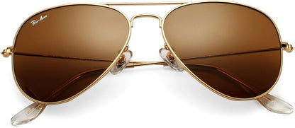 Pro Acme Classic Aviator Sunglasses Glass Lens Metal UV400 for Men Women