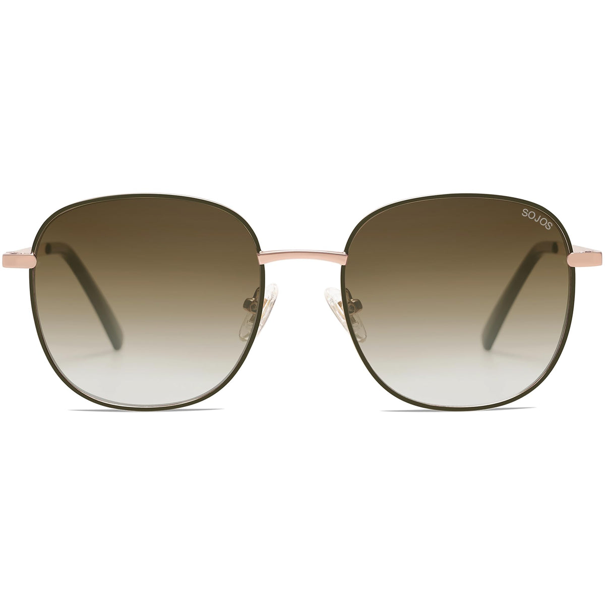SOJOS Classic Trendy Square Sunglasses for Women Men Cute Big Frame Gold Shades SJ1137
