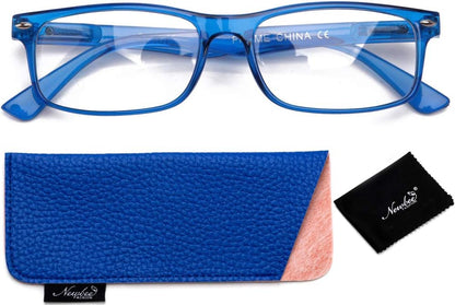 Newbee Fashion-Clear Lense Glasses Men Women Fashion Clear Lens Glasses Frame Non Prescription Rectangular Frame