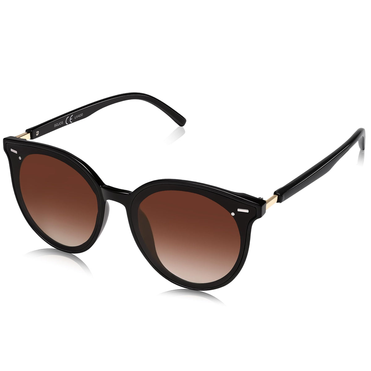 SOJOS Sunglasses Womens Trendy 2026 Retro Vintage Round Shades SJ2067,Large