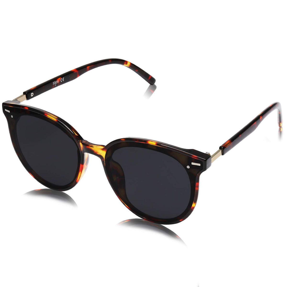 SOJOS Sunglasses Womens Trendy 2026 Retro Vintage Round Shades SJ2067,Large