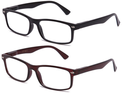 Newbee Fashion-Clear Lense Glasses Men Women Fashion Clear Lens Glasses Frame Non Prescription Rectangular Frame