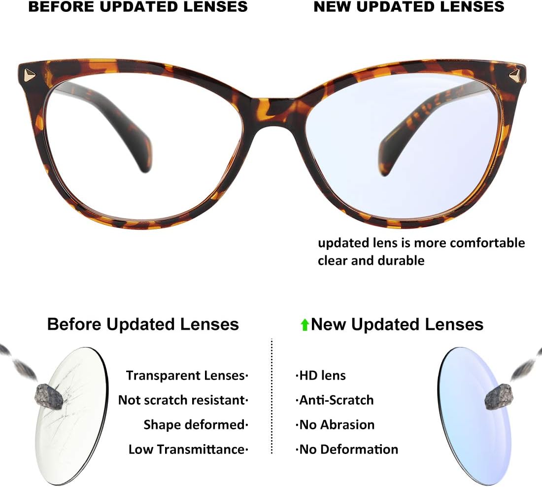 MEETSUN Non Prescription Glasses Frames For Women，Retro Cateye Fake Eyeglasses HD Clear Lens