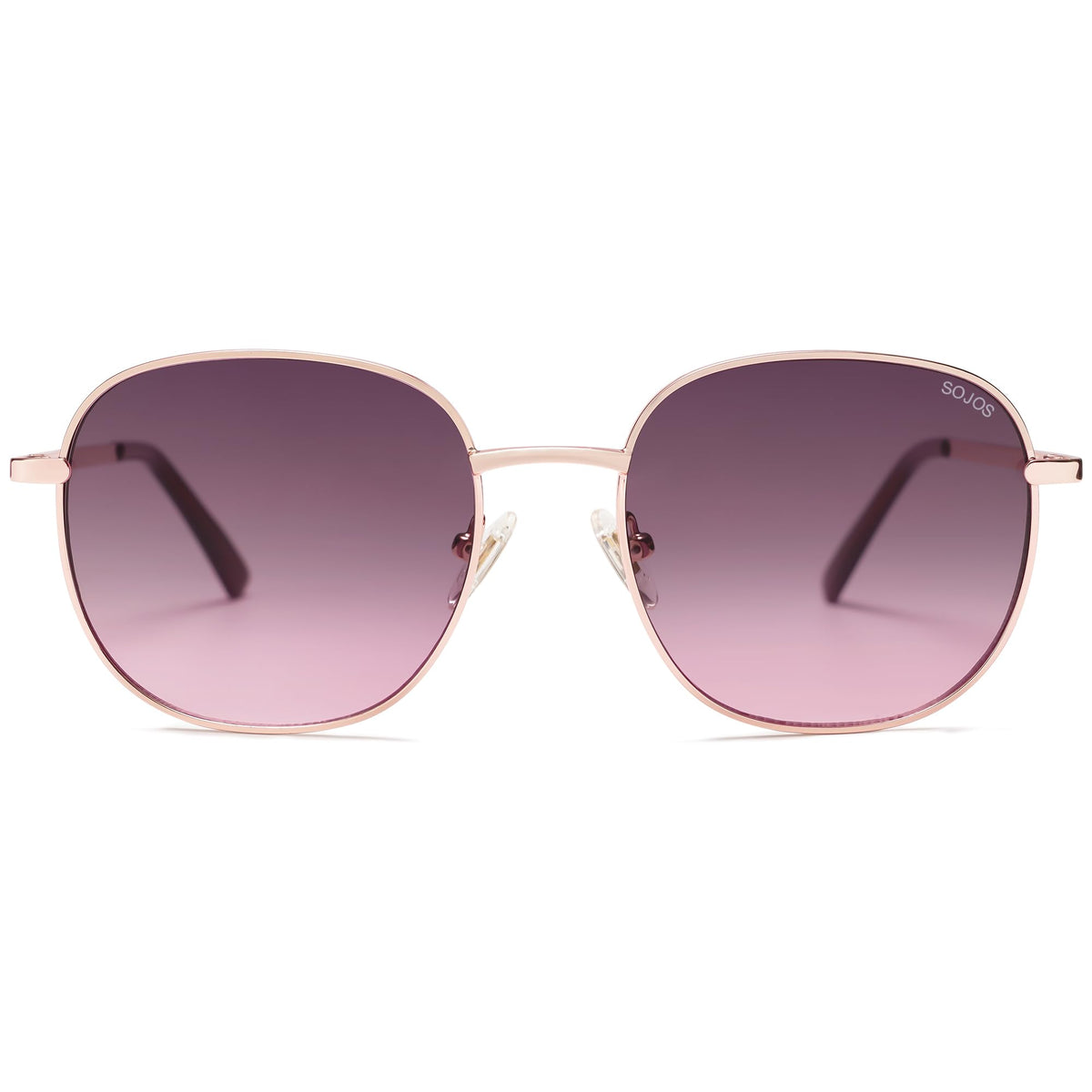 SOJOS Classic Trendy Square Sunglasses for Women Men Cute Big Frame Gold Shades SJ1137