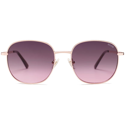 SOJOS Classic Trendy Square Sunglasses for Women Men Cute Big Frame Gold Shades SJ1137
