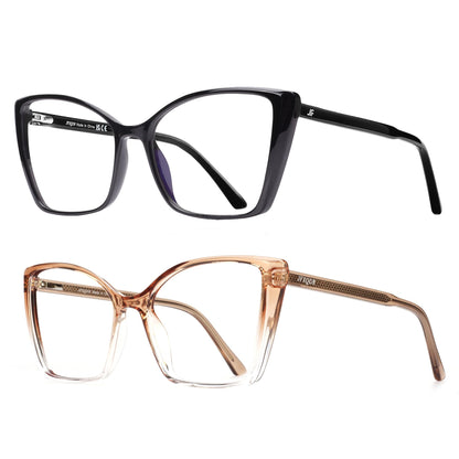 Oversized Cat Eye Blue Light Blocking Glasses for Women