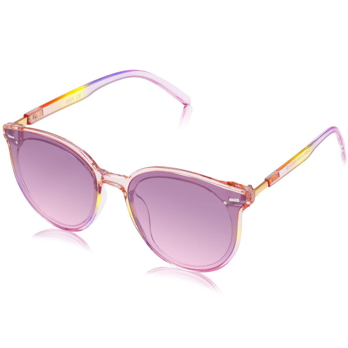 SOJOS Sunglasses Womens Trendy 2026 Retro Vintage Round Shades SJ2067,Large