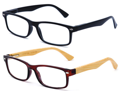 Newbee Fashion-Clear Lense Glasses Men Women Fashion Clear Lens Glasses Frame Non Prescription Rectangular Frame