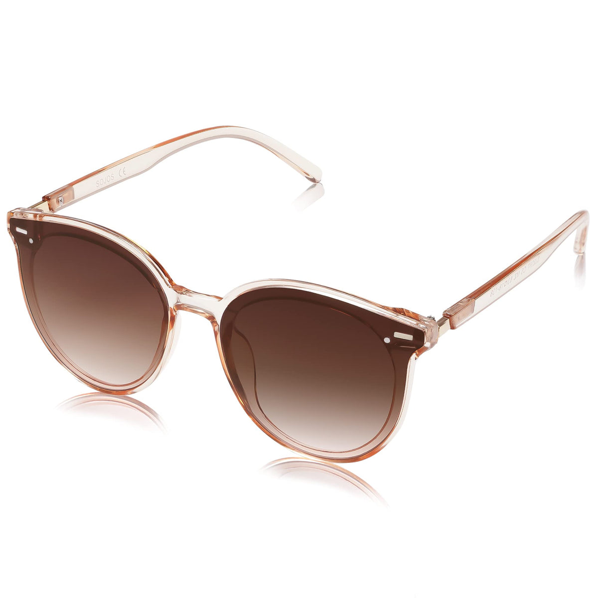 SOJOS Sunglasses Womens Trendy 2026 Retro Vintage Round Shades SJ2067,Large