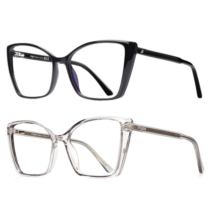 Oversized Cat Eye Blue Light Blocking Glasses for Women