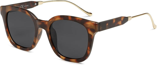 SOJOS Classic Square Polarized Sunglasses Womens Mens Retro Trendy UV400 Sunnies SJ2050
