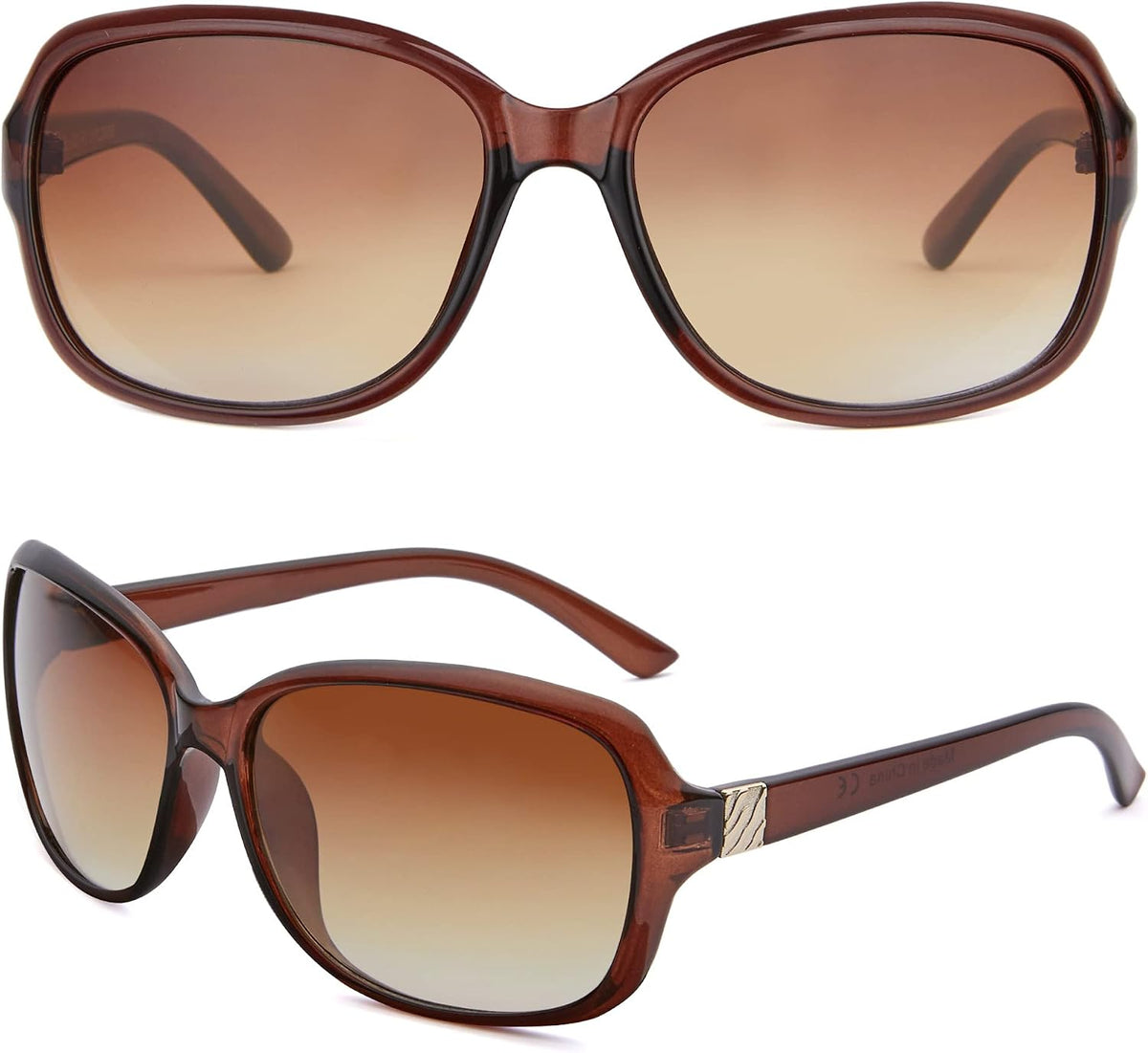 Madison Avenue 2 Pack Classic Vintage Sunglasses for Women, Fashion Sun Glasses with UV400 Protection