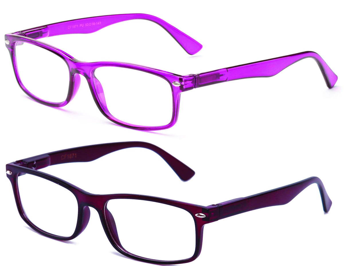 Newbee Fashion-Clear Lense Glasses Men Women Fashion Clear Lens Glasses Frame Non Prescription Rectangular Frame