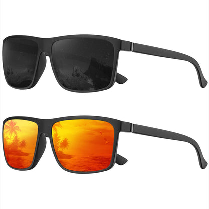 KALIYADI Polarized Sunglasses for Men and Women, Mens Sun Glasses with UV Protection for Driving Fishing Golf (3 Packs)