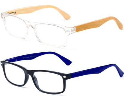 Newbee Fashion-Clear Lense Glasses Men Women Fashion Clear Lens Glasses Frame Non Prescription Rectangular Frame