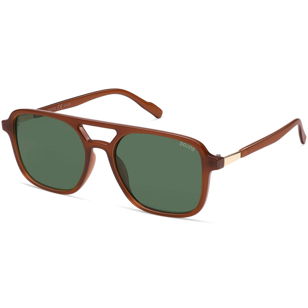 SOJOS Retro Aviator Sunglasses Womens Mens,Trendy Rectangle Shades SJ2202