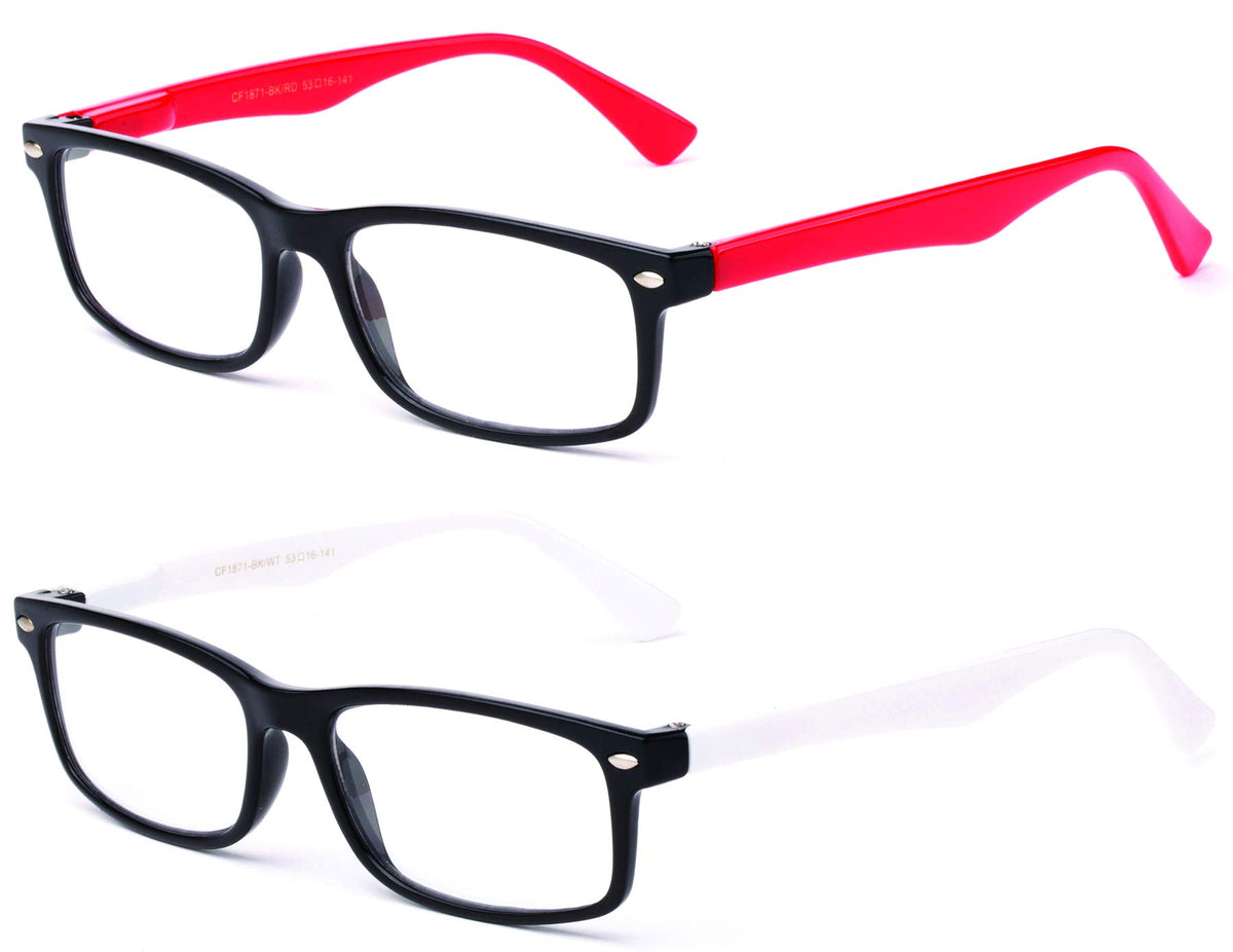 Newbee Fashion-Clear Lense Glasses Men Women Fashion Clear Lens Glasses Frame Non Prescription Rectangular Frame
