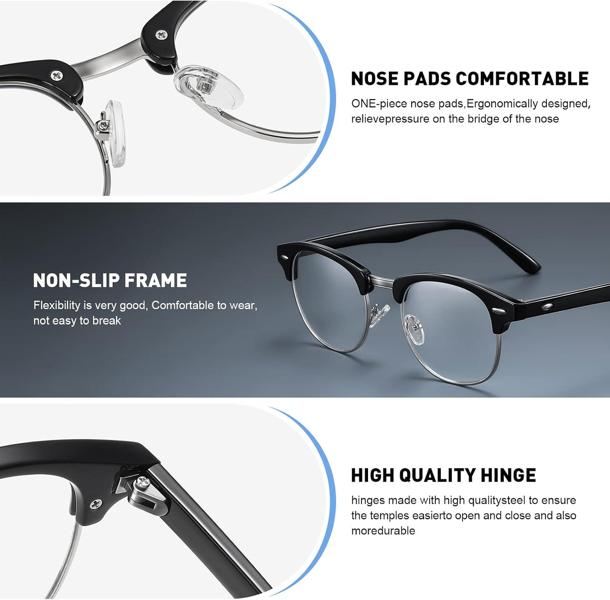 Blue Light Blocking Glasses Anti Eyestrain Computer Gaming Glasses