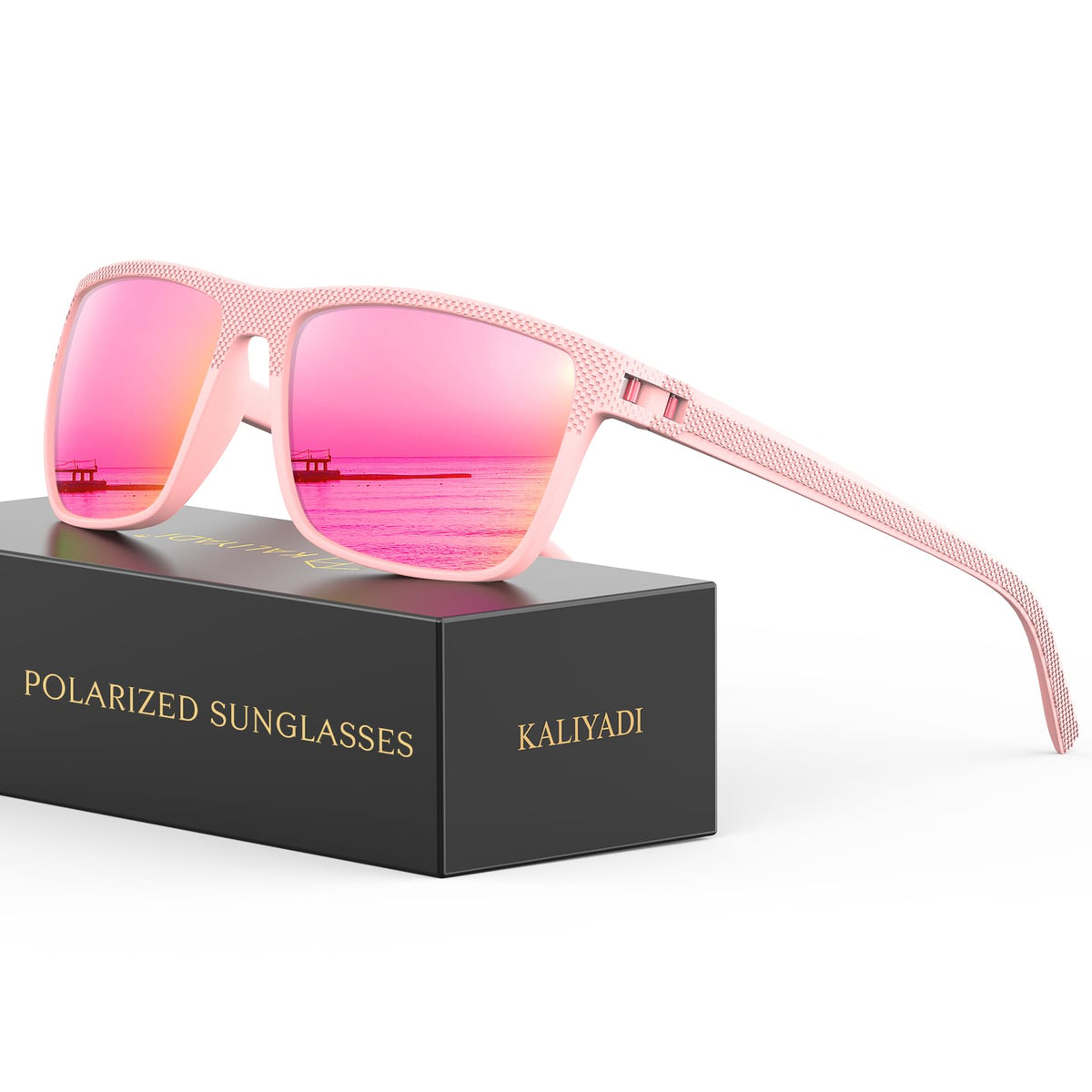 KALIYADI Polarized Sunglasses for Men, Lightweight Sun Glasses with UV Protection for Driving Fishing Golf