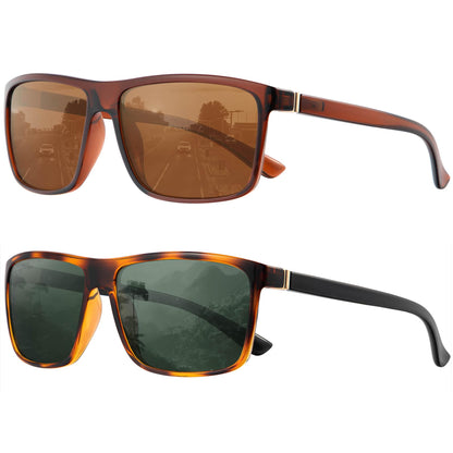 KALIYADI Polarized Sunglasses for Men and Women, Mens Sun Glasses with UV Protection for Driving Fishing Golf (3 Packs)