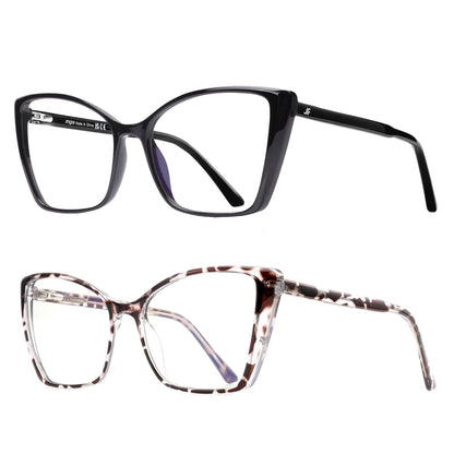 Oversized Cat Eye Blue Light Blocking Glasses for Women