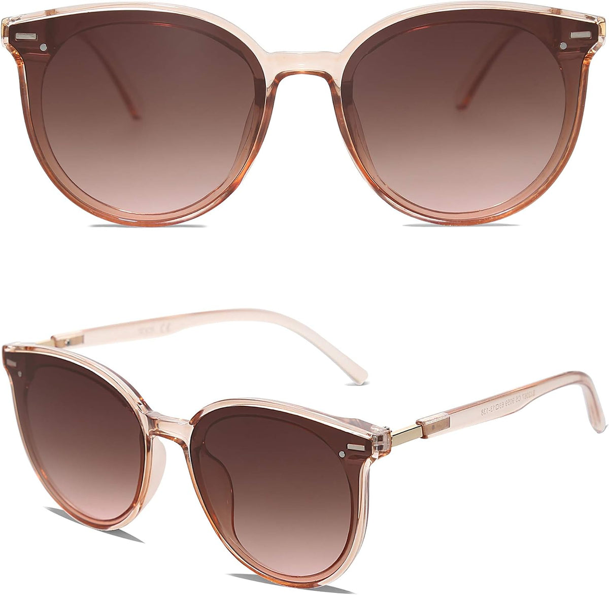 SOJOS Sunglasses Womens Trendy 2026 Retro Vintage Round Shades SJ2067,Large