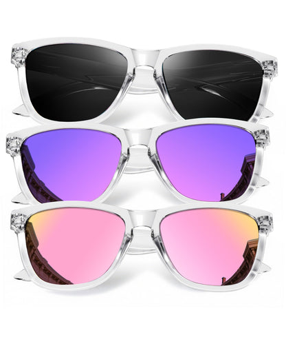 KALIYADI Womens-Sunglasses Polarized Sunglasses-Womens Trendy: Retro Sun Glasses with UV Protection for Travel Driving