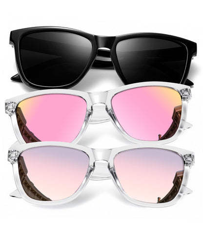 KALIYADI Womens-Sunglasses Polarized Sunglasses-Womens Trendy: Retro Sun Glasses with UV Protection for Travel Driving