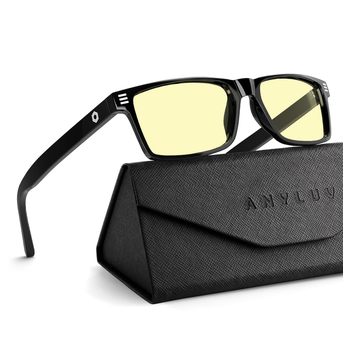 ANYLUV Blue Light Glasses for Sleep, 99.9% Blue Green Light Blocking with Red Lens, Blue Light Glasses