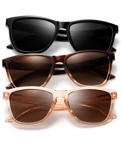 KALIYADI Womens-Sunglasses Polarized Sunglasses-Womens Trendy: Retro Sun Glasses with UV Protection for Travel Driving