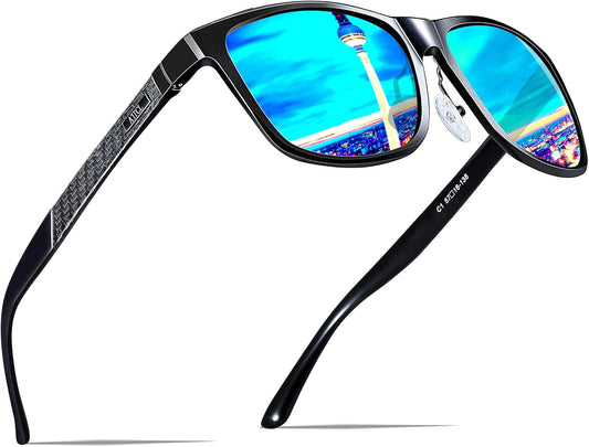 ATTCL Polarized Sunglasses Men Al-Mg Metal Ultralight UV400 for Driving