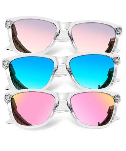 KALIYADI Womens-Sunglasses Polarized Sunglasses-Womens Trendy: Retro Sun Glasses with UV Protection for Travel Driving
