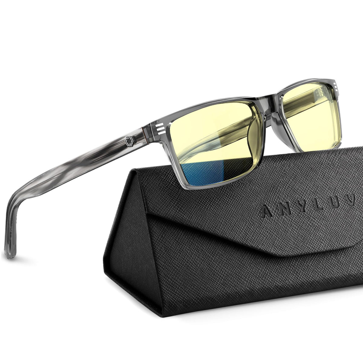 ANYLUV Blue Light Glasses for Sleep, 99.9% Blue Green Light Blocking with Red Lens, Blue Light Glasses