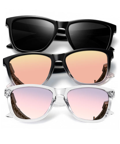 KALIYADI Womens-Sunglasses Polarized Sunglasses-Womens Trendy: Retro Sun Glasses with UV Protection for Travel Driving