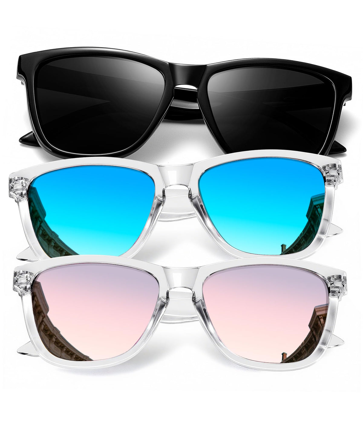 KALIYADI Womens-Sunglasses Polarized Sunglasses-Womens Trendy: Retro Sun Glasses with UV Protection for Travel Driving