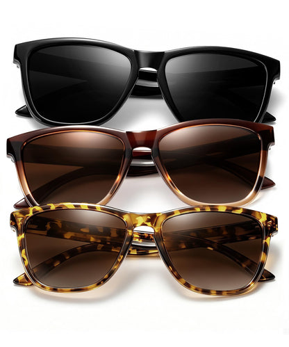 KALIYADI Womens-Sunglasses Polarized Sunglasses-Womens Trendy: Retro Sun Glasses with UV Protection for Travel Driving