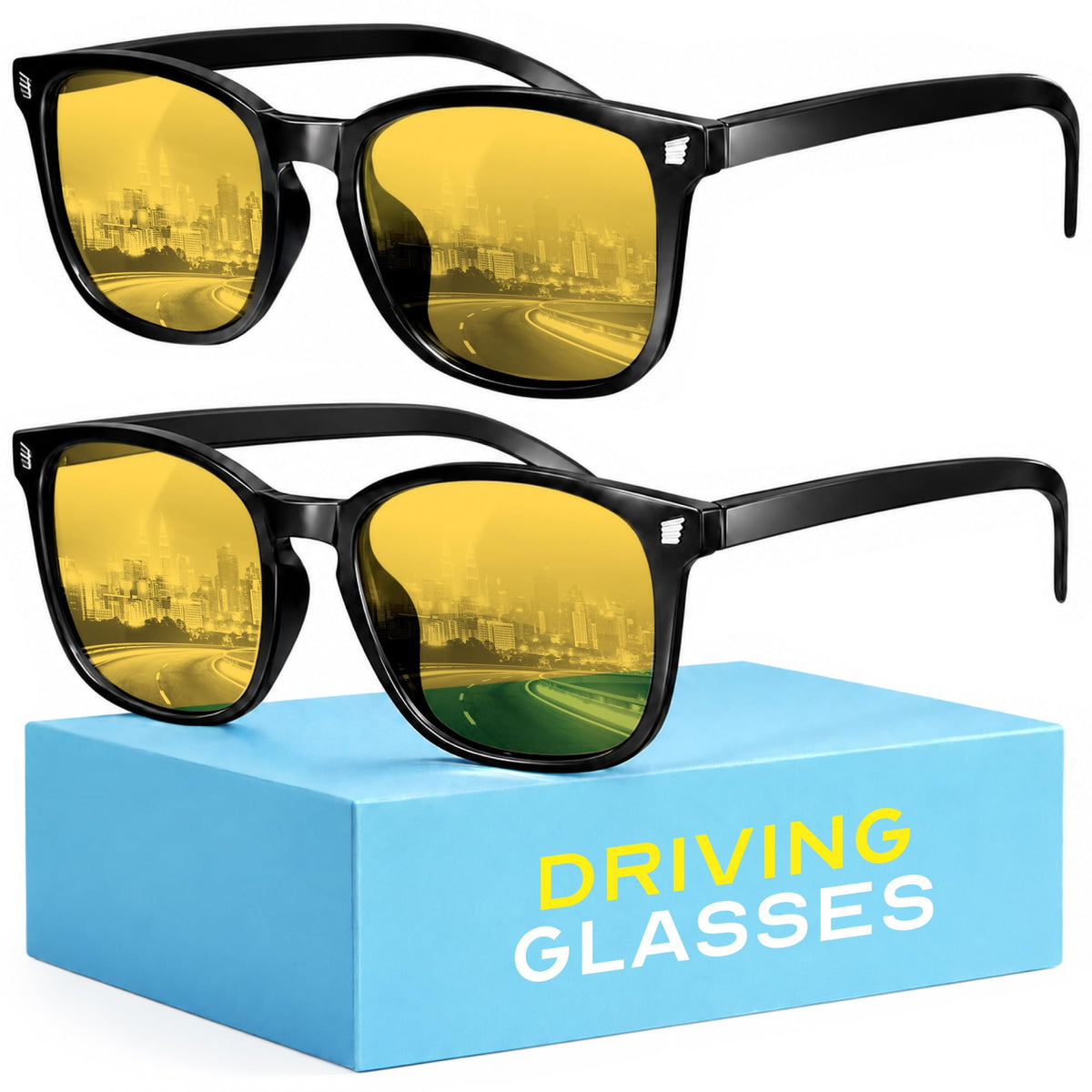 livho High Tech Blue Light Blocking Gaming Glasses - Red Lenses