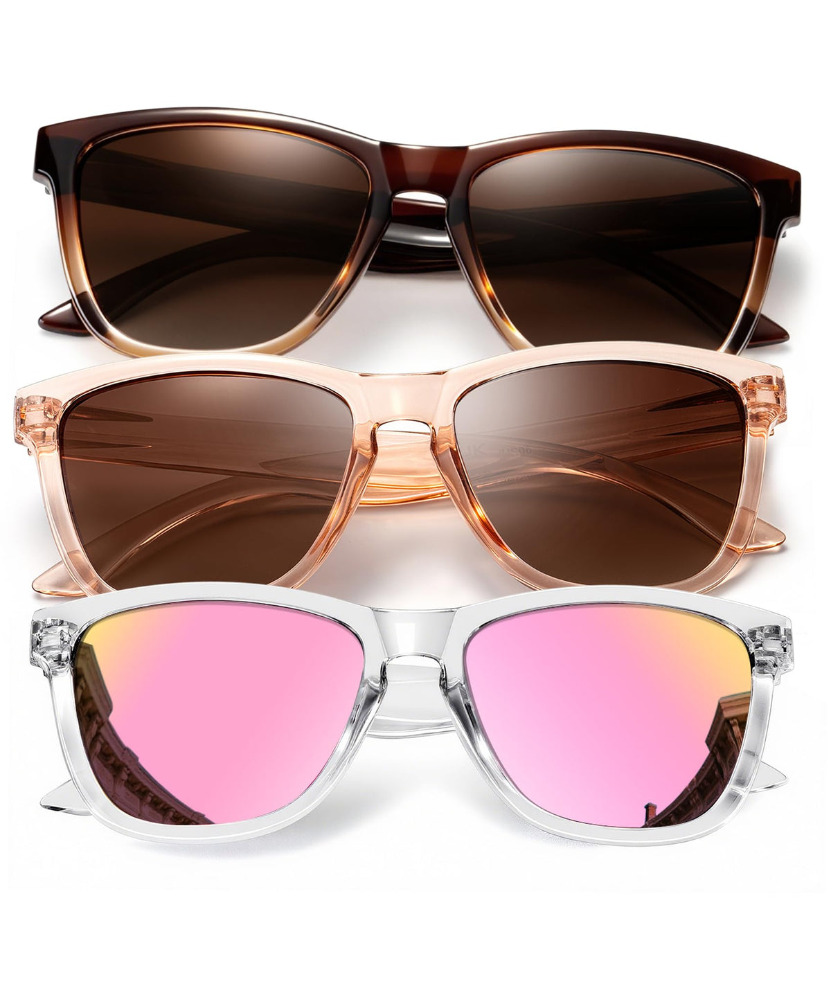 KALIYADI Womens-Sunglasses Polarized Sunglasses-Womens Trendy: Retro Sun Glasses with UV Protection for Travel Driving