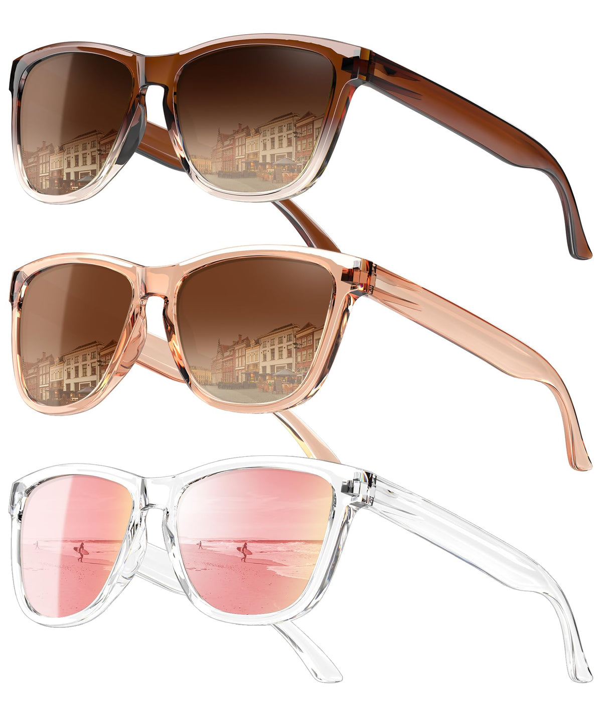 Sunglasses-women Polarized Sunglasses-womens: Trendy Sun Glasses polarized UV400 Protection Fashion Sun glasses