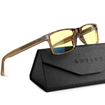 ANYLUV Blue Light Glasses for Sleep, 99.9% Blue Green Light Blocking with Red Lens, Blue Light Glasses