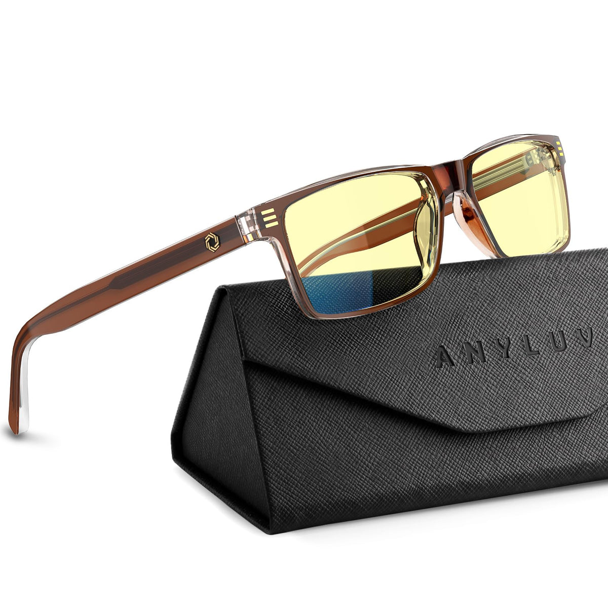 ANYLUV Blue Light Glasses for Sleep, 99.9% Blue Green Light Blocking with Red Lens, Blue Light Glasses