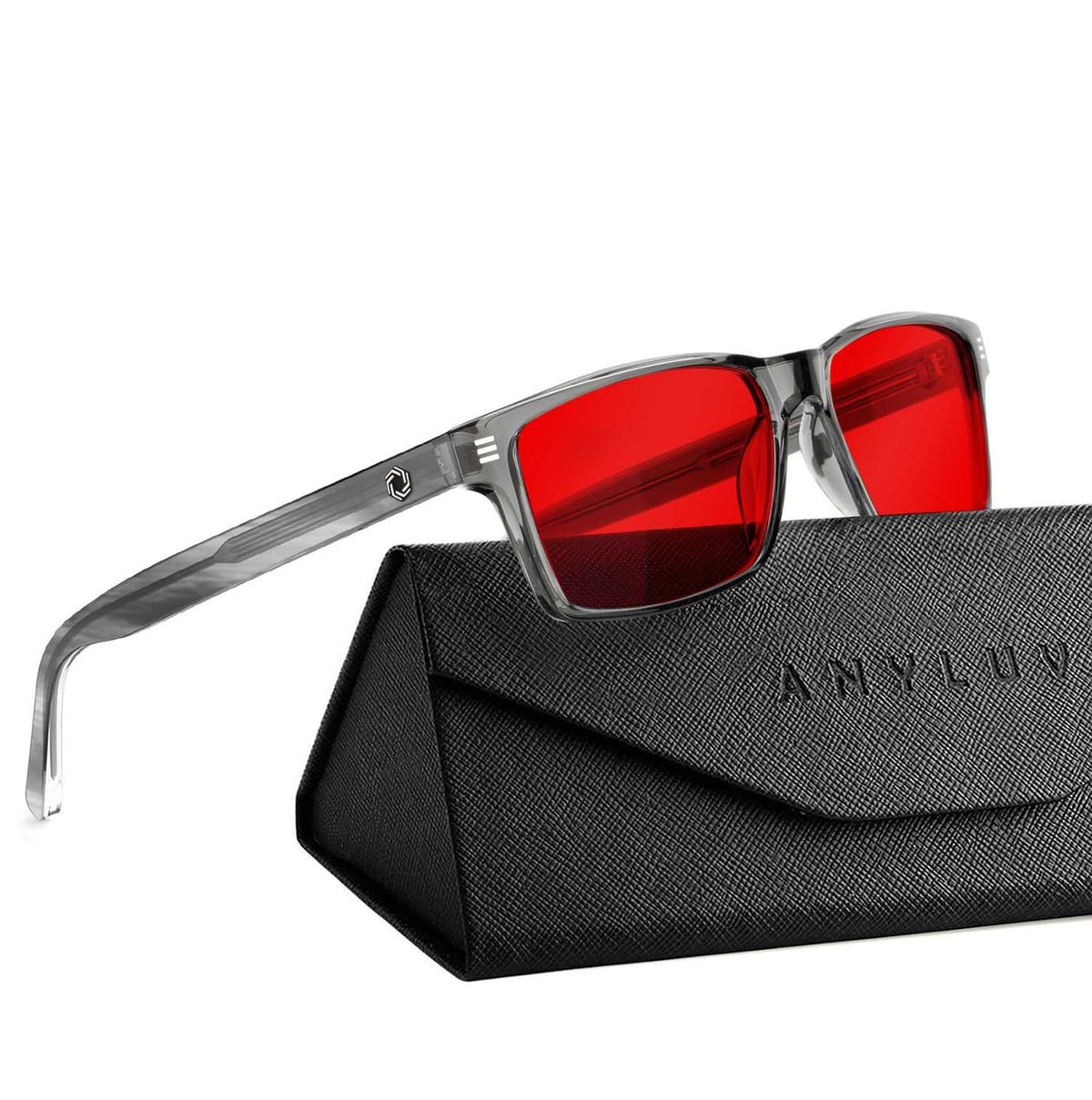 ANYLUV Blue Light Glasses for Sleep, 99.9% Blue Green Light Blocking with Red Lens, Blue Light Glasses