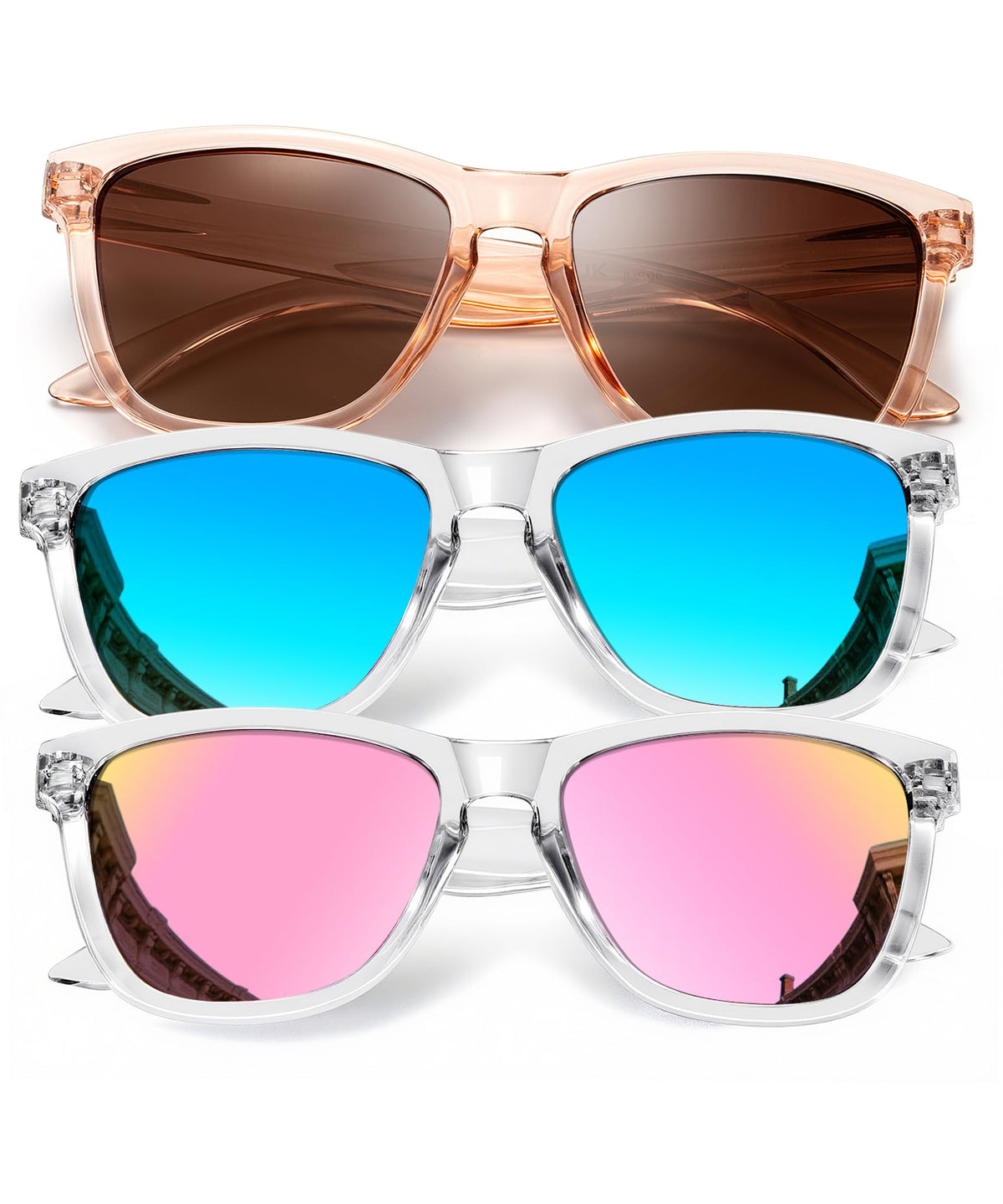 KALIYADI Womens-Sunglasses Polarized Sunglasses-Womens Trendy: Retro Sun Glasses with UV Protection for Travel Driving
