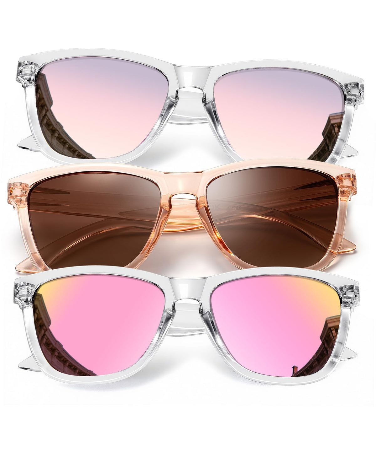 KALIYADI Womens-Sunglasses Polarized Sunglasses-Womens Trendy: Retro Sun Glasses with UV Protection for Travel Driving